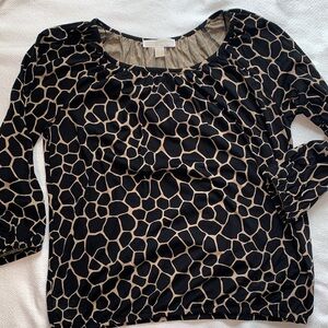 Michael Kors giraffe/animal print top